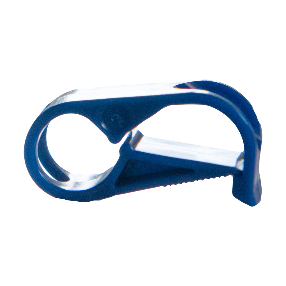 Blue Polypropylene Tubing Clamp for Tubing up to 0.25" OD